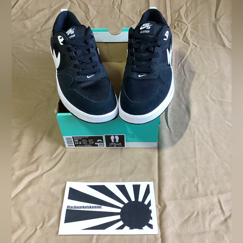 Nike Alleyoop SB Black White CJ0882-001 Men's Size 10 - Picture 4 of 7